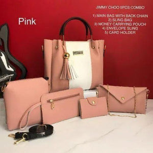 Jimmy Choo 5-Pcs Combo Bag Set for Women Cresta Mart Pakistan