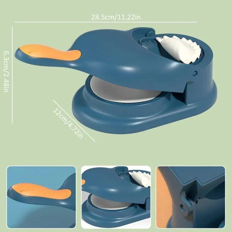 Deep-Blue-2-in-1-Dough-Presser-and-Dumpling-Maker-with-Orange-Handle