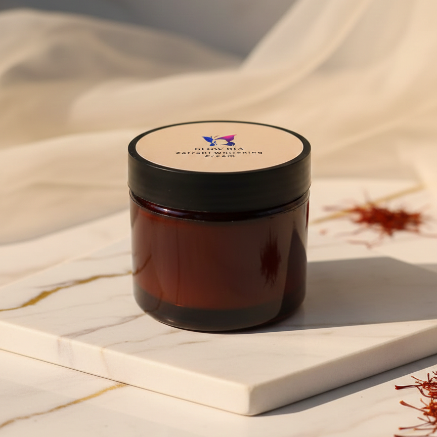 Glow Ria Zafrani Whitening Cream original packing Cresta Mart Pakistan