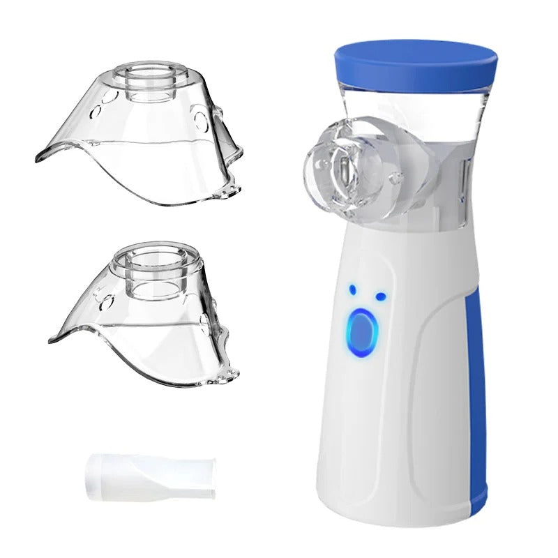 Portable Mesh Nebulizer for Kids and Adults USB Rechargeable Low Noise Handheld Inhaler with Mask and Accessories